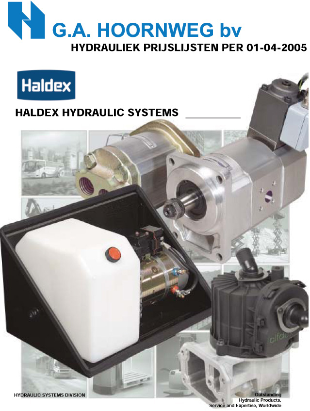 Nieuwe prijslijsten hydrauliek per 01-04-2005